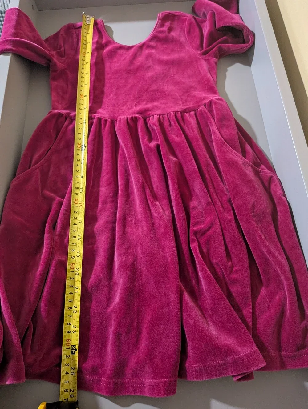 Hanna Andersson Velour Skater Dress 6-7